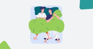Discusiones de pareja y noches en vela: cuando el amor y el insomnio se acuestan en la misma cama.